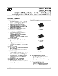 Click here to download M50FLW080BK5T Datasheet