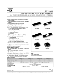 Click here to download ST72311J2B6S Datasheet