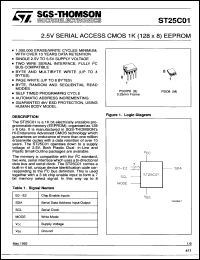 Click here to download ST25C01M1013TR Datasheet