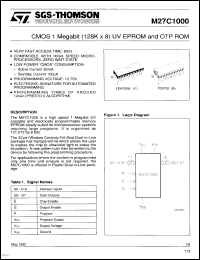 Click here to download M27C1000-12XF1 Datasheet