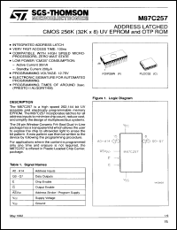 Click here to download M87C257-10C6 Datasheet