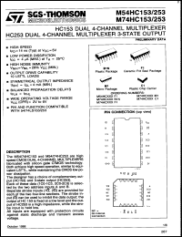 Click here to download M74HC253C1 Datasheet