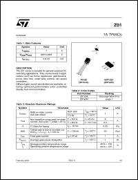 Click here to download Z0109SA5AL2 Datasheet