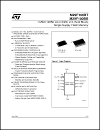 Click here to download M29F100BT-90M1T Datasheet