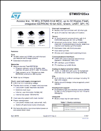 Click here to download STM8S105S6B6C Datasheet