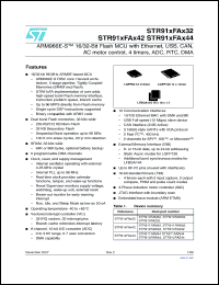 Click here to download STR910FAZ44H6T Datasheet