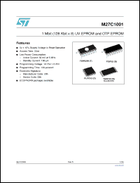 Click here to download M27C1001-20XCTR Datasheet