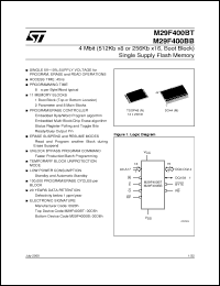 Click here to download M29F400BT-70M3 Datasheet