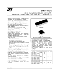 Click here to download ST92195D6T1 Datasheet