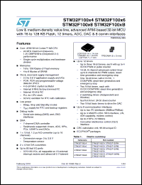 Click here to download STM32F100C6T6B Datasheet