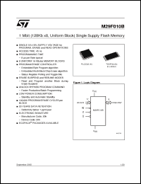 Click here to download M29F010B120N6F Datasheet