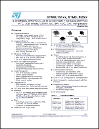 Click here to download STM8L152G4T3 Datasheet