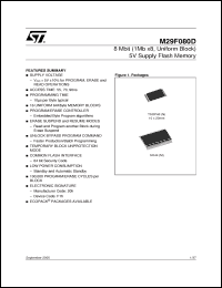 Click here to download M29F080D90M1E Datasheet