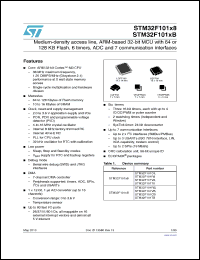 Click here to download STM32F101RBT6TR Datasheet