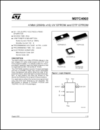 Click here to download M27C4002-70J6X Datasheet