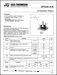 Click here to download BTA25-700B Datasheet