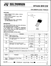 Click here to download BTA26-700BW Datasheet