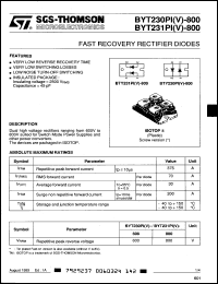 Click here to download BYT230PIV800 Datasheet