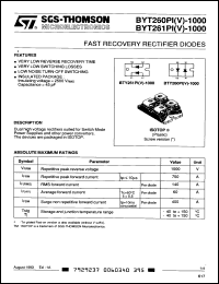 Click here to download BYT261PIV1000 Datasheet