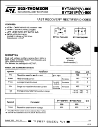 Click here to download BYT261PI800 Datasheet