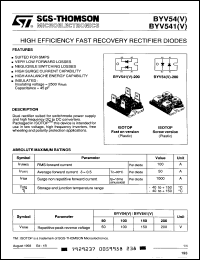 Click here to download BYV541-100 Datasheet