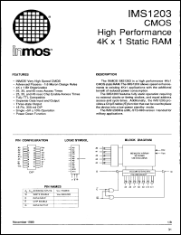 Click here to download IMS1203P20S Datasheet