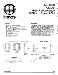Click here to download IMS1800S25 Datasheet