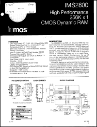 Click here to download IMS2800S80 Datasheet