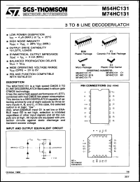 Click here to download M74HC131M1 Datasheet