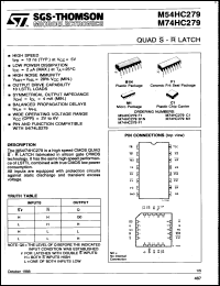 Click here to download M54HC279F1 Datasheet