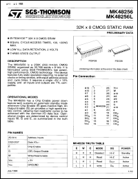 Click here to download MK48256S120 Datasheet