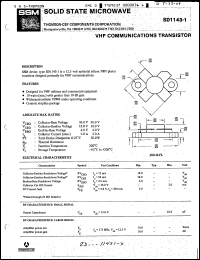 Click here to download SD1143-1 Datasheet