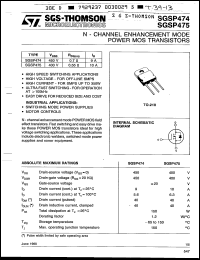 Click here to download SGSP475 Datasheet