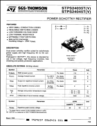 Click here to download STPS24035T Datasheet