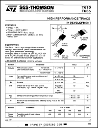 Click here to download T610-800W Datasheet