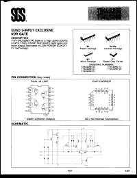 Click here to download T74LS266D1 Datasheet