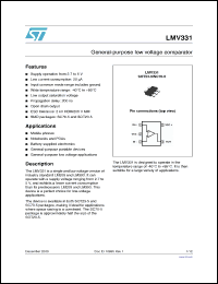 Click here to download LMV331ICT Datasheet