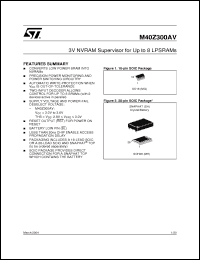 Click here to download M40Z300AVMH6E Datasheet