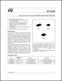 Click here to download ST75185CPR Datasheet