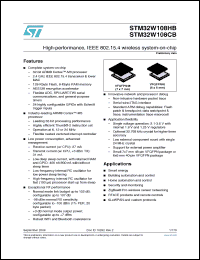 Click here to download STM32W108CBU63 Datasheet