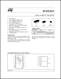 Click here to download M74HC4072RM13TR Datasheet
