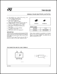 Click here to download 74V1G125STR Datasheet