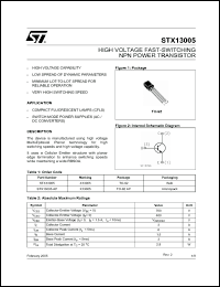 Click here to download X13005 Datasheet