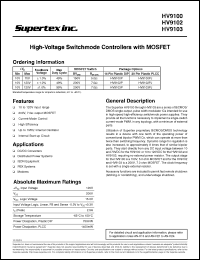 Click here to download HV9103PJ Datasheet