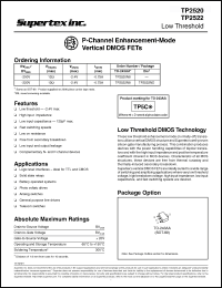 Click here to download TP2522N8 Datasheet