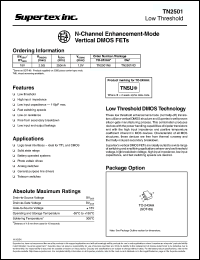 Click here to download TN2501 Datasheet