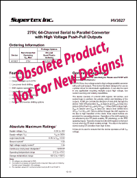 Click here to download HV3527 Datasheet