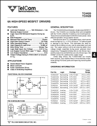 Click here to download TC4429CAT Datasheet