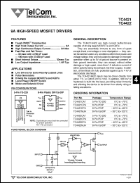 Click here to download TC4422CAT Datasheet