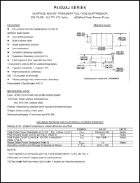 Click here to download P4SMAJ100C Datasheet